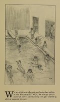 California, Watsonville YMCA, illustration from Growing up on Grove Street 1931-46, Sketches and Memories of a Chinese American Boyhood by Duncan Chin (1995)
