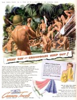 Cannon Towels ads, True Towel Tales series, 1943