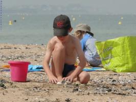 2011 - 71th album - Very cute beachboy with a cap, sun glasses, swimsuit and red bucket