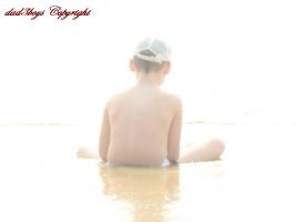 2016-205 Karon beach boy sit in the sea
