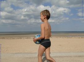 2011 - 82th album - Small is beautiful. Small is better. Little beachboy in speedo.