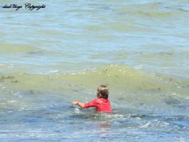 2016-127 Courageous beach surfer boy