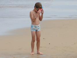 2011 - 37th album - Cute little beach boy with girlish Swimsuit