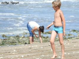 2016-157 Blong beach boy with light blue speedo