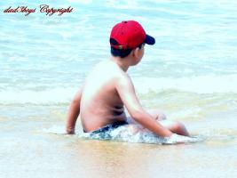 2016-203 Karon beach boy red cap