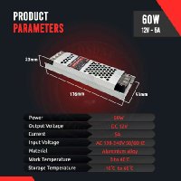 LED Driver Ultra Slim DC 12V IP20 60w to 300w Constant Voltage Transformer