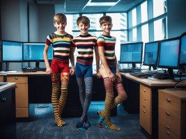 AI Boys in Tights / Pantyhose / Fashion for Boys 131