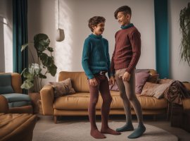 AI Boys in Tights / Pantyhose / Fashion for Boys 178