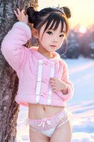 [AI Art] Cute Little Asian Snow Angels