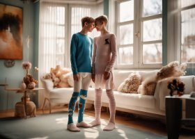 AI Boys in Tights / Pantyhose / Fashion for Boys 155