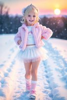 [AI Art] Cute Little Snow Princesses