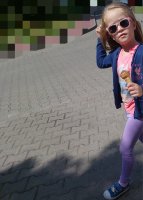 I love little one having fun all alone without care... [Perfect little blonde who loves ice cream][Voyeur Candids]